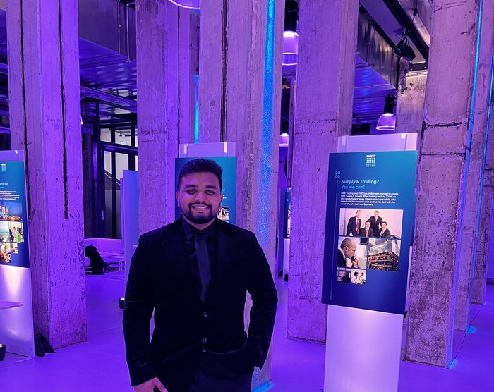 Amal Krishna at RWE's Supply & Trading anniversary event in Essen